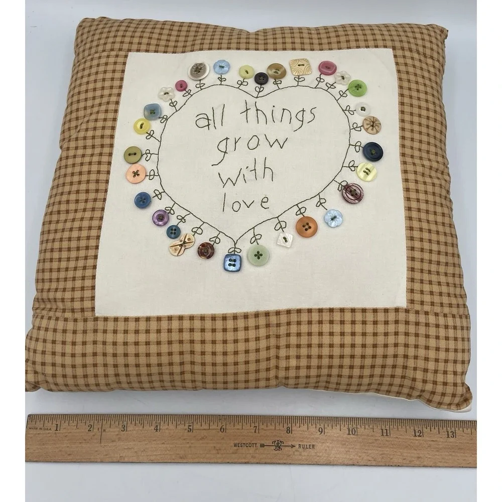 Handmade Decorative Pillow All Things Grow With Love 13